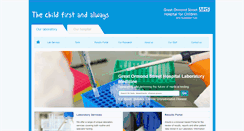Desktop Screenshot of labs.gosh.nhs.uk